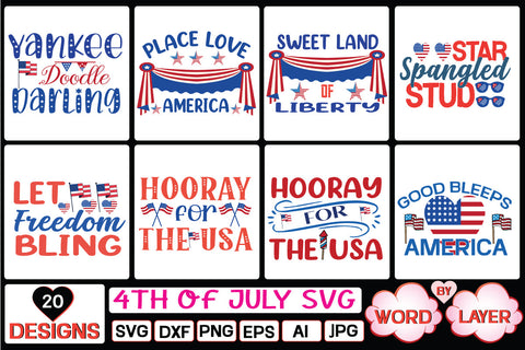 4th of july svg bundle SVG Cut File SVG Studio Innate 