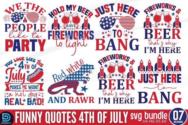 4th of July SVG Bundle SVG DESIGNISTIC 