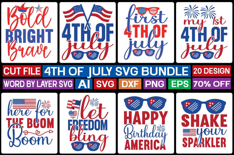 4th of july svg bundle SVG designmaster24 