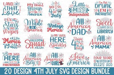 4th of July svg bundle , SVG, DXF, PNG, EPS SVG Rupkotha 