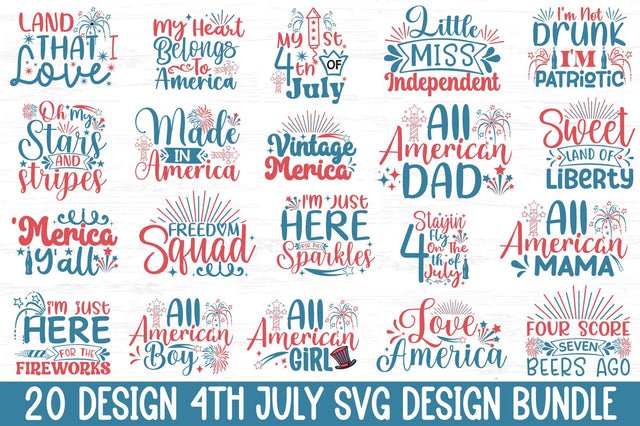 4th of July svg bundle , SVG, DXF, PNG, EPS SVG Rupkotha 