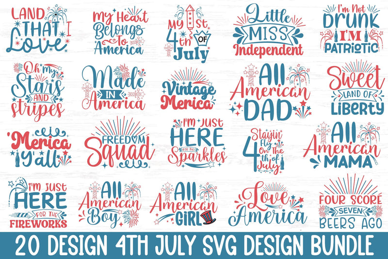 4th of July svg bundle , SVG, DXF, PNG, EPS SVG Rupkotha 