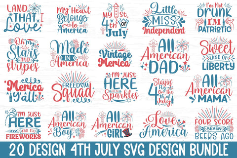 4th of July svg bundle , SVG, DXF, PNG, EPS SVG Rupkotha 