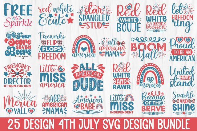 4th of July svg bundle , SVG, DXF, PNG, EPS SVG Rupkotha 