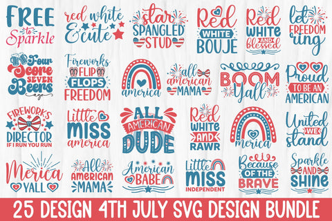 4th of July svg bundle , SVG, DXF, PNG, EPS SVG Rupkotha 