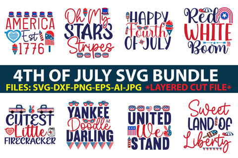 4TH OF JULY SVG BUNDLE SVG Newmockups 
