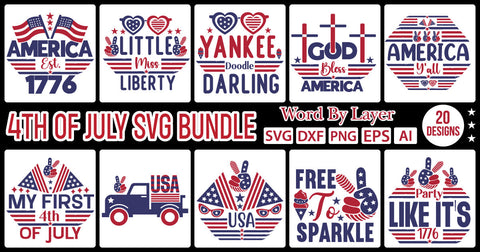 4th of July Svg Bundle, SVG Patriotic Fighter Pilot Aviator Sunglasses Stars Stripes Clipart Clip Art Sublimation or Vinyl Shirt Design SVG DesignPlante 503 
