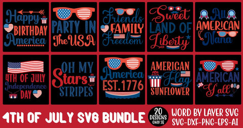 4TH OF JULY SVG BUNDLE SVG Rafiqul20606 