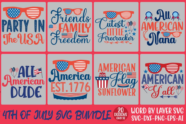 4TH OF JULY SVG BUNDLE SVG Rafiqul20606 