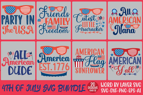 4TH OF JULY SVG BUNDLE SVG Rafiqul20606 