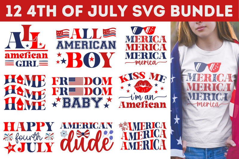 4th of July SVG Bundle SVG Regulrcrative 