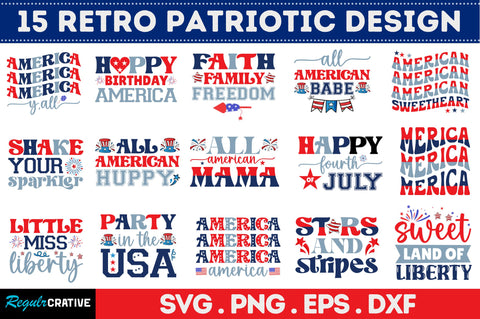 4th Of July SVG Bundle SVG Regulrcrative 