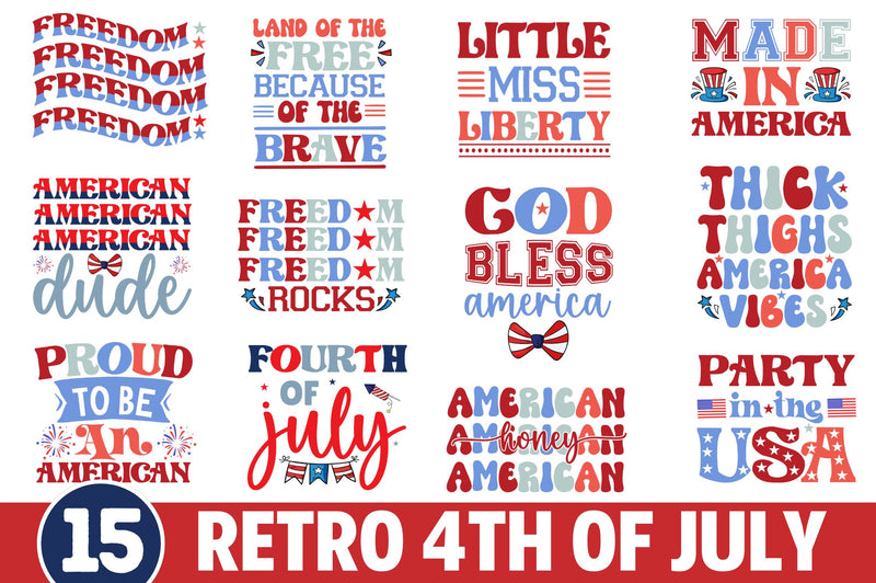 4th of July SVG Bundle SVG Regulrcrative 