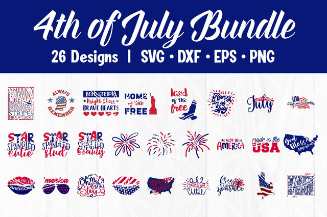 4th of July SVG Bundle SVG SavanasDesign 