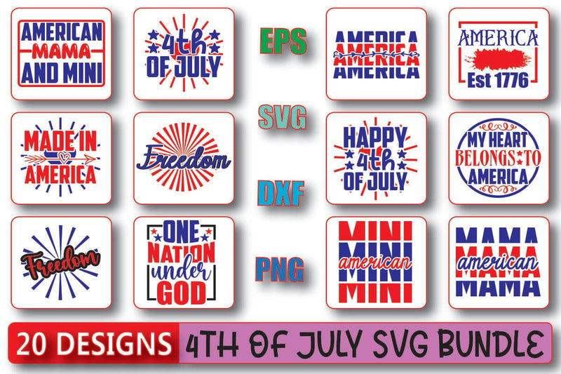 4Th Of July Svg Bundle SVG Shahin alam 