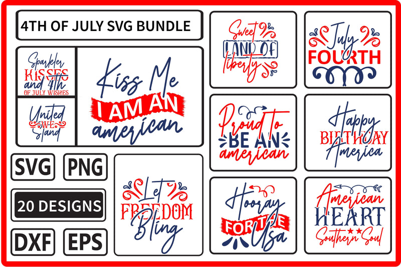 4th of July SVG Bundle SVG Shahin alam 