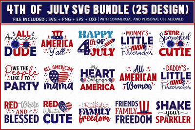 4th of July SVG Bundle SVG Shetara Begum 