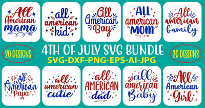 4TH OF JULY SVG BUNDLE SVG Syaman 
