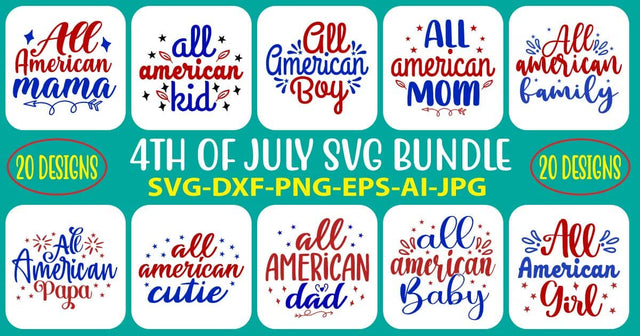 4TH OF JULY SVG BUNDLE SVG Syaman 