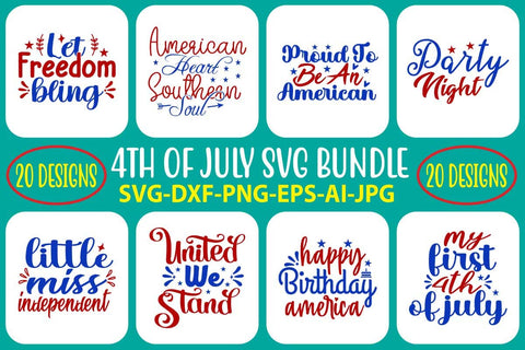 4TH OF JULY SVG BUNDLE SVG Syaman 