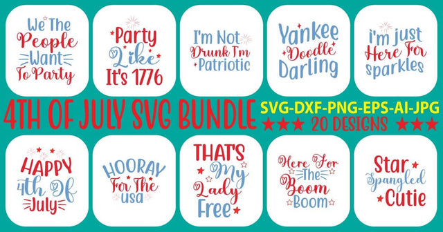4Th Of July SVG Bundle SVG Syaman 