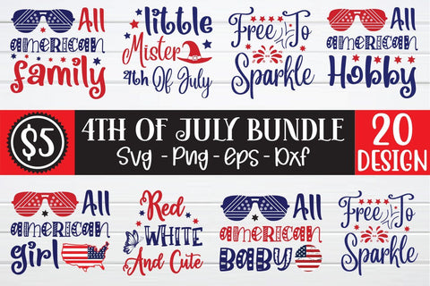 4th of July svg bundle vol 1 SVG buydesign 