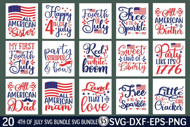 4th of July svg bundle vol 3 SVG buydesign 