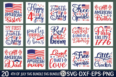 4th of July svg bundle vol 3 SVG buydesign 