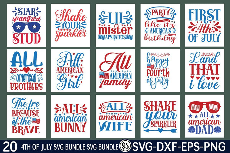 4th of July svg bundle vol 4 SVG buydesign 