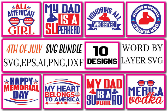 4th of July SVG Bundle Vol.11 SVG Craftlabsvg24 