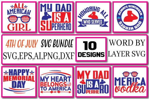 4th of July SVG Bundle Vol.11 SVG Craftlabsvg24 