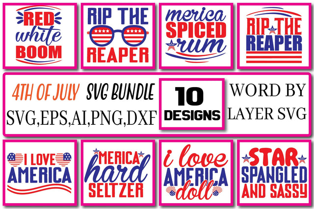 4th of July SVG Bundle Vol.12 SVG Craftlabsvg24 