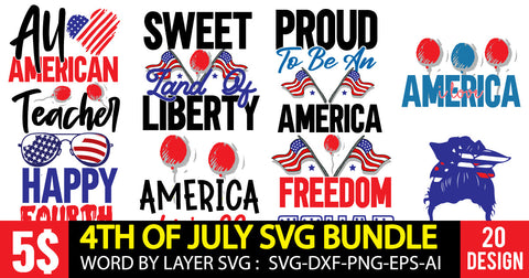 4th of july SVG Bundle,America svg Bundle,USA Flag svg Bundle,Independence Day Svg Bundle,4th of July SVG Bundle, Love USA SVG Cut Files SVG BlackCatsMedia 