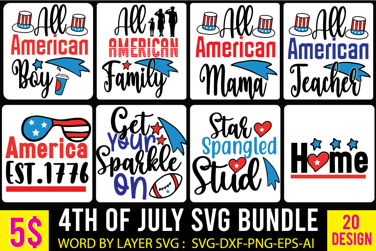 4th of july SVG Bundle,America svg Bundle,USA Flag svg Bundle ...