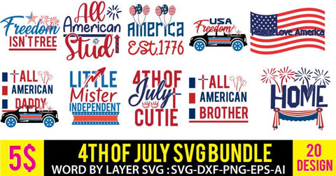 4th of july SVG Bundle,America svg Bundle,USA Flag svg Bundle,Independence Day Svg Bundle,4th of July SVG Bundle, Love USA SVG Cut Files SVG BlackCatsMedia 