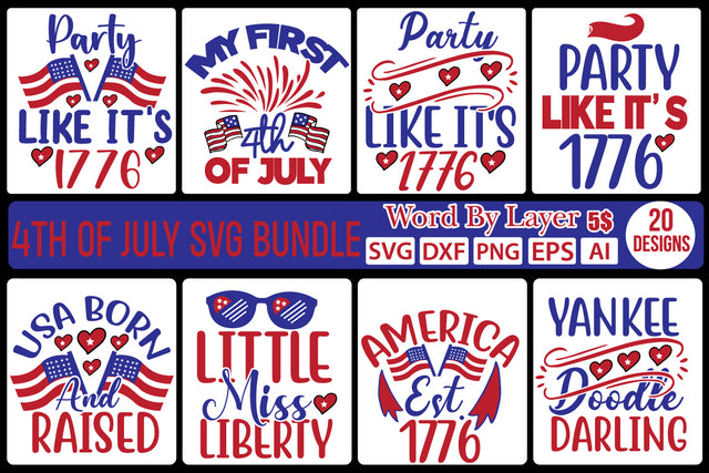 4th Of July Svg Bundle,SVG Patriotic Fighter Pilot Aviator Sunglasses Stars Stripes Clipart Clip Art Sublimation or Vinyl Shirt Design SVG DesignPlante 503 