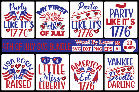 4th Of July Svg Bundle,SVG Patriotic Fighter Pilot Aviator Sunglasses Stars Stripes Clipart Clip Art Sublimation or Vinyl Shirt Design SVG DesignPlante 503 
