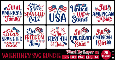 4TH OF JULY SVG BUNDLE,SVGs,quotes-and-sayings,food-drink,mini-bundles,print-cut,on-sale, SVG DesignPlante 503 