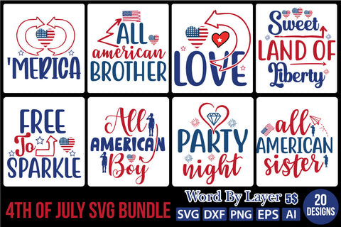 4TH OF JULY SVG BUNDLE,SVGs,quotes-and-sayings,food-drink,mini-bundles,print-cut,on-sale, SVG DesignPlante 503 