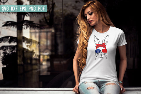 4th of July SVG | Bunny SVG | Hand Drawn SVG Irina Ostapenko 