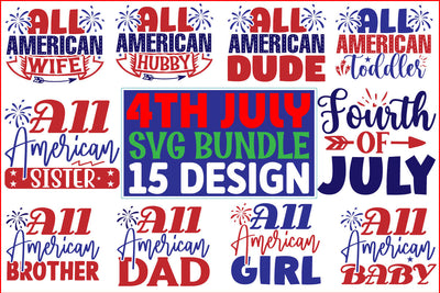 4th Of July SVG Design Bundle SVG CraftingStudio 