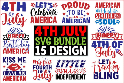 4th Of July SVG Design Bundle SVG CraftingStudio 