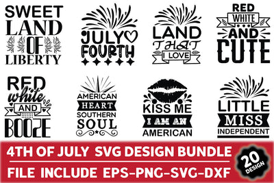 4th Of July SVG Design Bundle SVG Rupkotha 