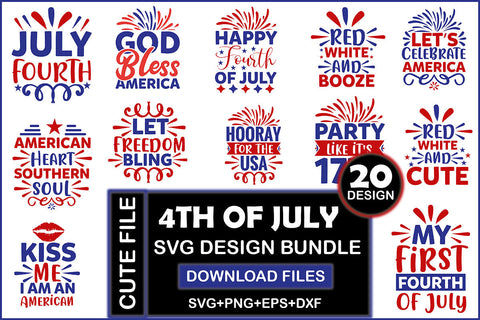 4th Of July Svg Design Bundle SVG Rupkotha 