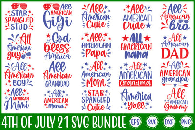 4th of july Svg Design Bundle SVG SH_Tee store 