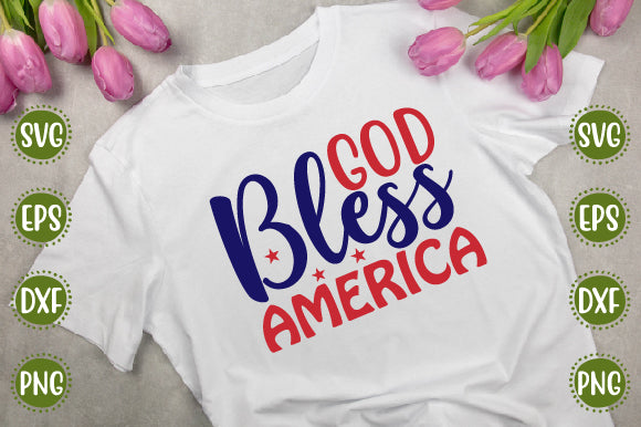4th of july Svg Design god bless america SVG SH_Tee store 