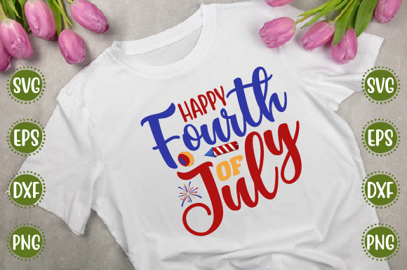 4th of july Svg Design Happy fourth of july SVG SH_Tee store 