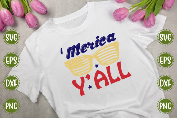 4th of july Svg Design merica y all SVG SH_Tee store 