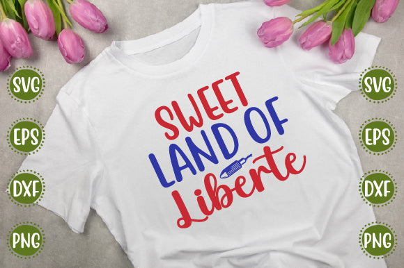 4th of july Svg Design Sweet land of liberte SVG SH_Tee store 