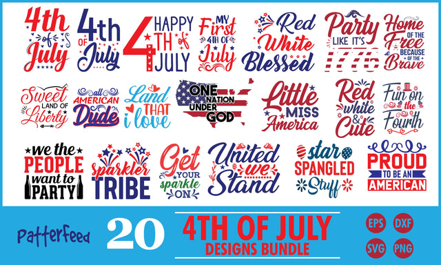 4th Of July SVG Designs Bundle SVG PatternFeed8 